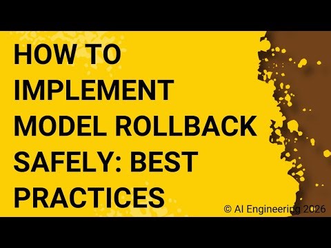 How to Implement Model Rollback Safely Best Practices