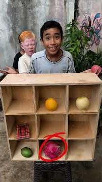Guess the fruit behind the correct box #shorts