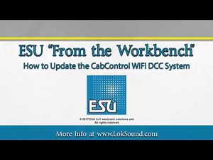 How to Update the CabControl WiFi DCC System