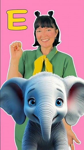 E Is For Elephant! | Toddlers Learn Letters