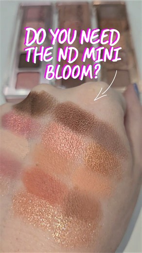 Do you NEED the Mini Bloom? Compare with Mini Rose and Starlette ✨️ #eyeshadowpalette #comparison