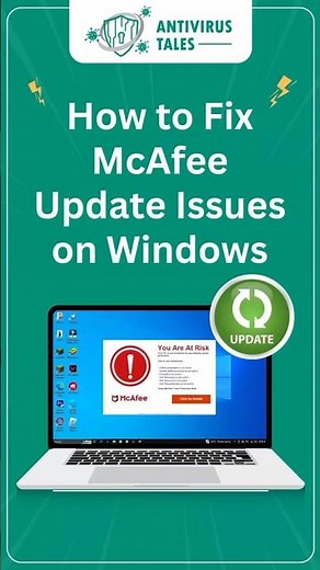 How to fix McAfee update issues on windows #antivirustales #mcafee #update #windows #issues #fix