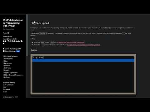 PROBLEM SET 0 - Playback Speed | SOLUTION (CS50P)