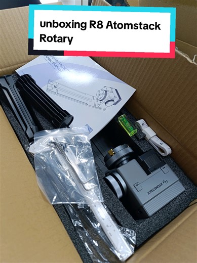 Unboxing del Atomstack R8 Rotary: Grabando a lo Grande