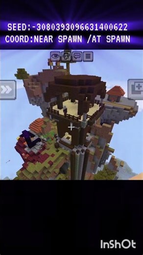 All in 1 structures in Minecarft Bedrock seed💀