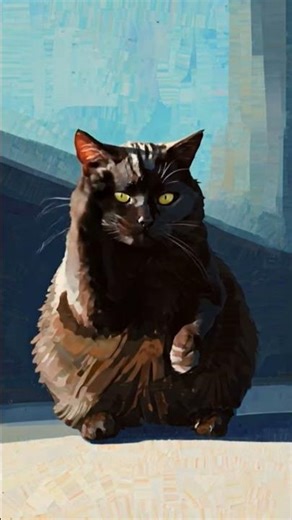 Cat scratching AI created asmr ✨️ #DreamScreenAI