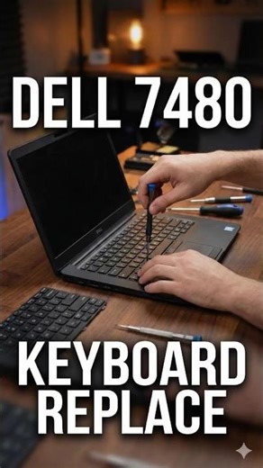 Dell 7480 Keyboard Replacement #dell #delllaptop #delllatitude