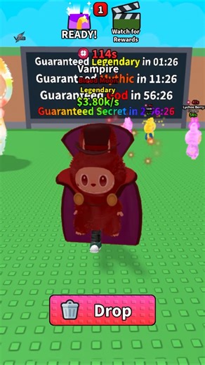 Roblox, Steal the legendary Blood moon vampire!!! #roblox #shorts #labubu