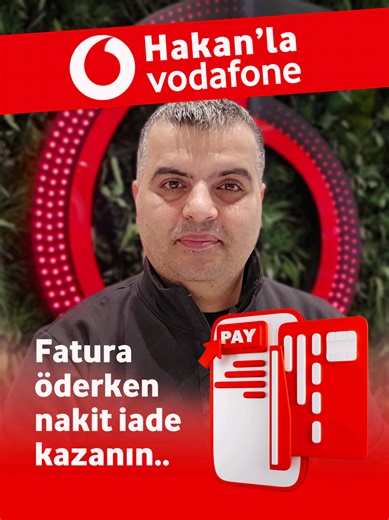 Faturalarını Vodafone Pay ile Öde, \u0010 Nakit İade Kazan #vodafonepay #mobilödeme #cashback