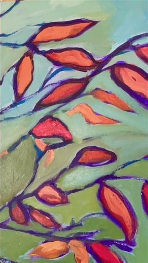 #painting autumn leaves. #beginnerarttips