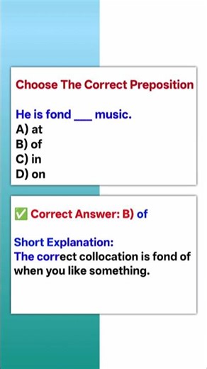 Preposition Quiz || English Preposition Quiz || English Test