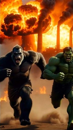 king kong vs hulk#viralvideo #gorilla