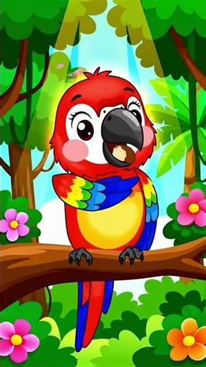 Macaw Song for Kids – Draw a Macaw Parrot – Tropical Bird Song #macaw #kidssong #animalsong #forkids