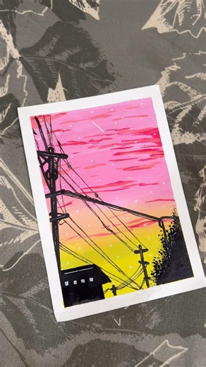 Pink shaded paintings | Gouache paintings | Art promotion