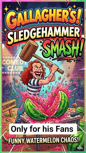 Gallagher's iconic Sledgehammer moment #funny #comedy #shorts