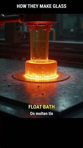 Glass is Made From SAND Heated to 1,700°C... Then Floated on Molten Tin 🪟