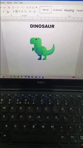 🦖 Type a Dinosaur Emoji in MS Word! 🤯 (Secret Unicode Trick) #shorts