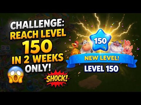 Township Fastest Way to level up can I level up to level 150 by 2 weeks ? Challenge