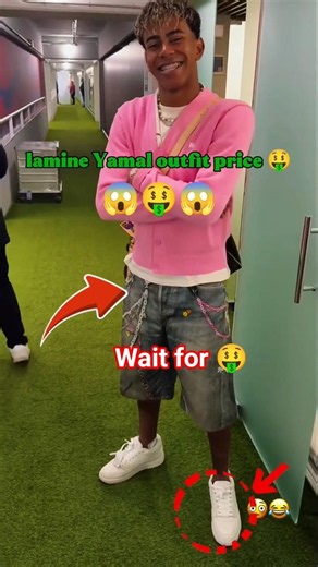 💎 Lamine Yamal's Luxury Look! 😮 Outfit Breakdown & Price 🤑 | Barcelona Wonderkid Style ⚽🔥#shorts