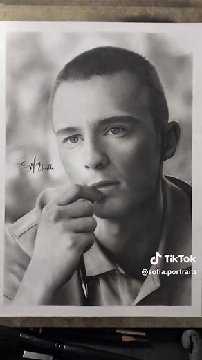 Sketch Drawing of Rafe Cameron from Outer Banks