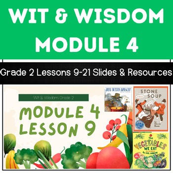 Wit & Wisdom Grade 2 Module 4 Lessons 9-21: EDITABLE Lesson Slides & Resources
