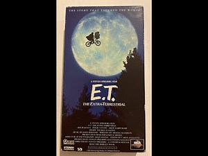 Opening and Closing to E.T. the Extra Terrestrial VHS (1996)