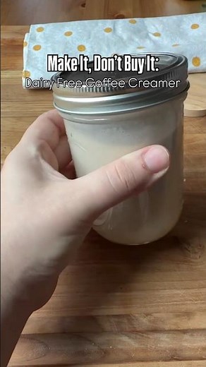 How to make homemade dairy free coffee creamer