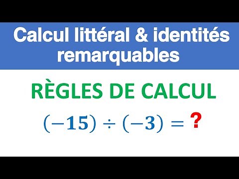 Calculation rules ► Literal calculation and remarkable identities - 3rd year of middle school - 3...