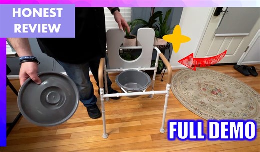 Watch Trying out this bedside commode chair on Amazon Live