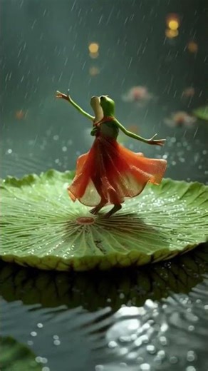 Frog Couple Dance #dance #funny #viral #cute #trending #ytshorts #love #carton #frog #romantic #reel
