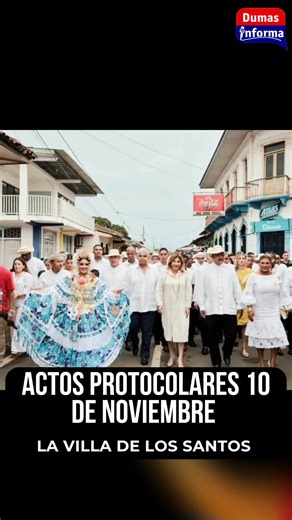 En la Villa de Los Santos se iniciaron los actos protocolares para iniciar los desfiles conmemorando el Primer Grito de Independencia #fyp