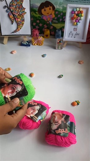 Crochet ചെയ്യുന്ന Thread ഉണ്ടോ🫣 | Simple and easy thread craft #crochet Transparent frame #cardboard