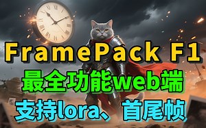 【王炸再临】炸裂更新！FramePack F1 重磅升级！支持5系显卡，全新算法，全新模型，6G显存可玩，告别AI视频走路卡顿，动画丝滑新体验！（附最新整合包）