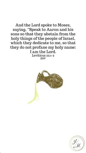 Memorize with Us! Leviticus 22:1-2