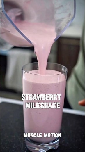 How to make strawberry milkshake at home | Strawberry milkshake recipe