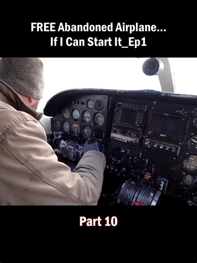FREE Abandoned Airplane... If I Can Start It - Part 10 #fyp #foryour #willrun #AbandonedPlane #FreePlane #foryour #foryourpage #supercar #restoration