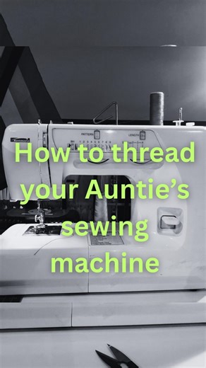 Shoppe and Tailor Studios on Instagram: "Here is a quick review of how to thread a basic Kenmore sewing machine! Top Thread: 1- load your thread onto the thread stand 2- pull the thread through the top hook (some machines have 2) 3- drag the thread down the left channel 4- scoop the thread below and back up along the right channel 5- latch the thread through the upper metal arm (you might need to turn the wheel located on the right hand side of the machine to expose this lever) 6- drag the threa