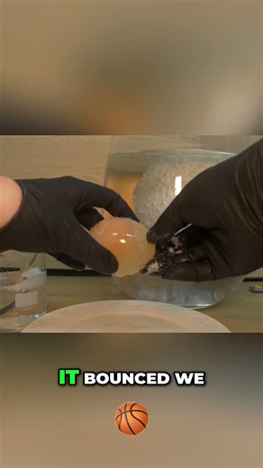 Chemistry Magic: Bouncing Egg Experiment Revealed! #shorts