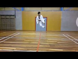 Kicks in slow motion Cheat 540, 540 hook, running 360, 720 roundhouse