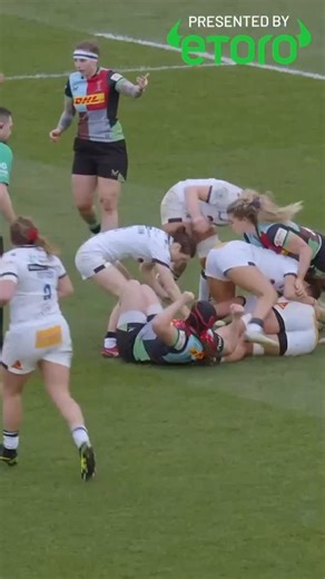Powering through 👏 Francesca Granzotto is your @etoro_official Try of the Week 💪 #PWR | Premiership Women's Rugby