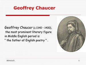 Geoffrey Chaucer - SlideServe
