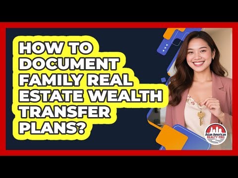 How To Document Family Real Estate Wealth Transfer Plans?