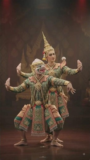 World's Most Royal Khon Mask Dance 👑 | AI Cinematic 4K #Shorts