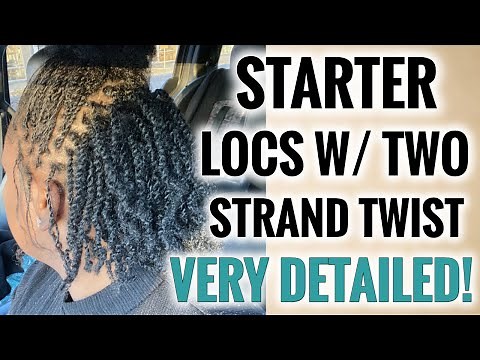 ✨TWO STRAND TWIST STARTER LOCS✨ (VERY DETAILED TUTORIAL) Starter Locs Two Strand Twist | Loc Journey