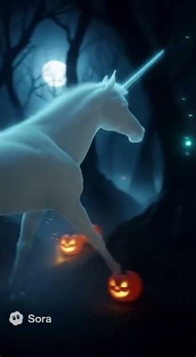 👻 Ghostly Unicorn in the Fog – Halloween Forest Run