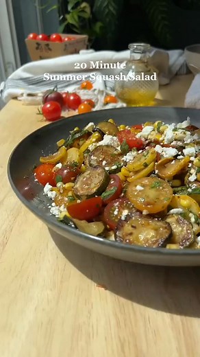 17K views · 90 reactions | 20 Minute Summer Squash and Corn Salad (recipe linked in bio!) #healthyrecipes #easyrecipe #saladrecipe #zucchinirecipes | Janatiktoks | Facebook