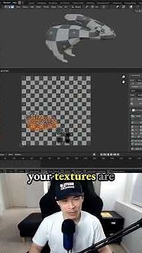 Optimize 3D Texture: Using Checker Maps for UV Mapping - game character in Blender - 3.5: Raz Rabbit