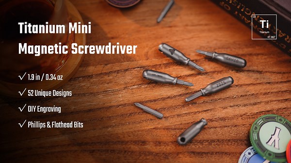 KeyUnity Titanium Mini Magnetic Screwdriver