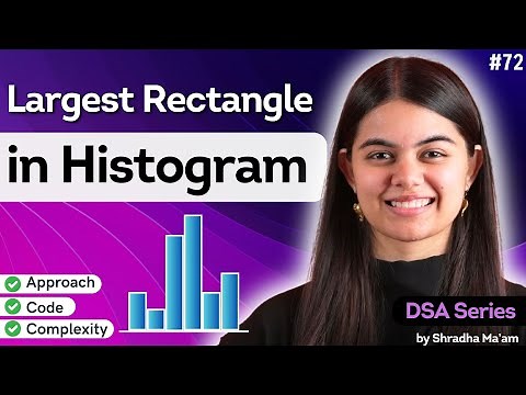 Largest Rectangle in Histogram | Best Solution & Code