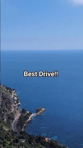 A Scenic Drive on the French Riviera towards Eze village from Nice!!